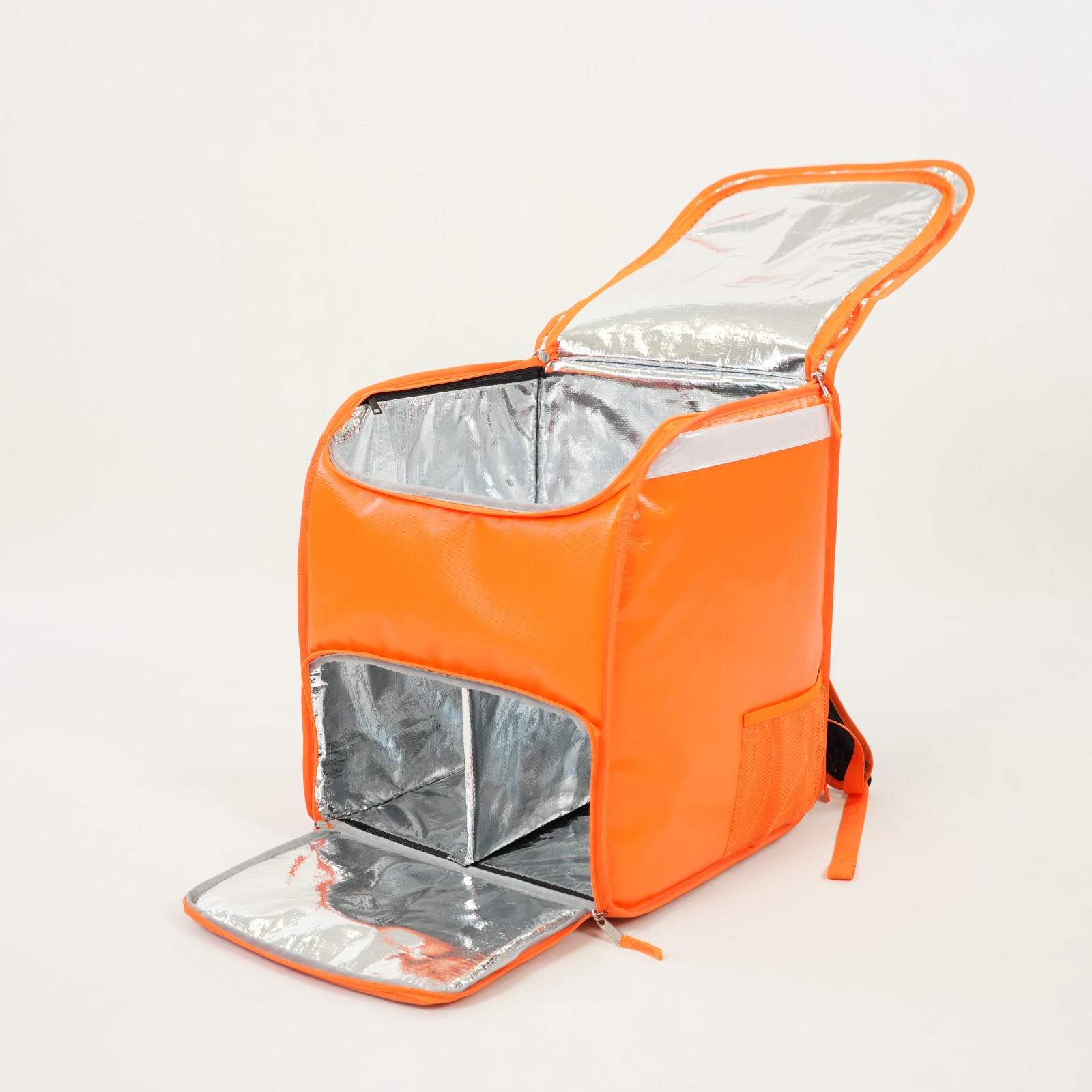 tarpaulin delivery bag, 500D insulated delivery bag, UberEats style delivery bag, top-opening food bag, waterproof courier bag, thermal food carrier