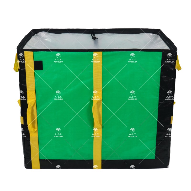 compact distribution totes, low profile commercial bags, foldable logistics bags, semi rigid courier totes, multi handle delivery bags, urban fleet organizer sacks, green woven logistics bags wholesale, vehicle shelf organizer totes, low clearance pa