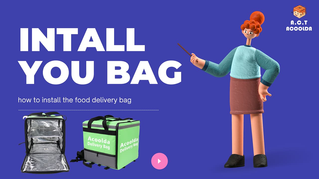 Hanya 3 langkah | Cara memasang tas pengiriman makanan