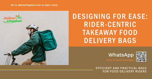 Mendesain untuk Kemudahan: Tas Pengiriman Makanan Bawa Pulang yang Berpusat pada Rider
